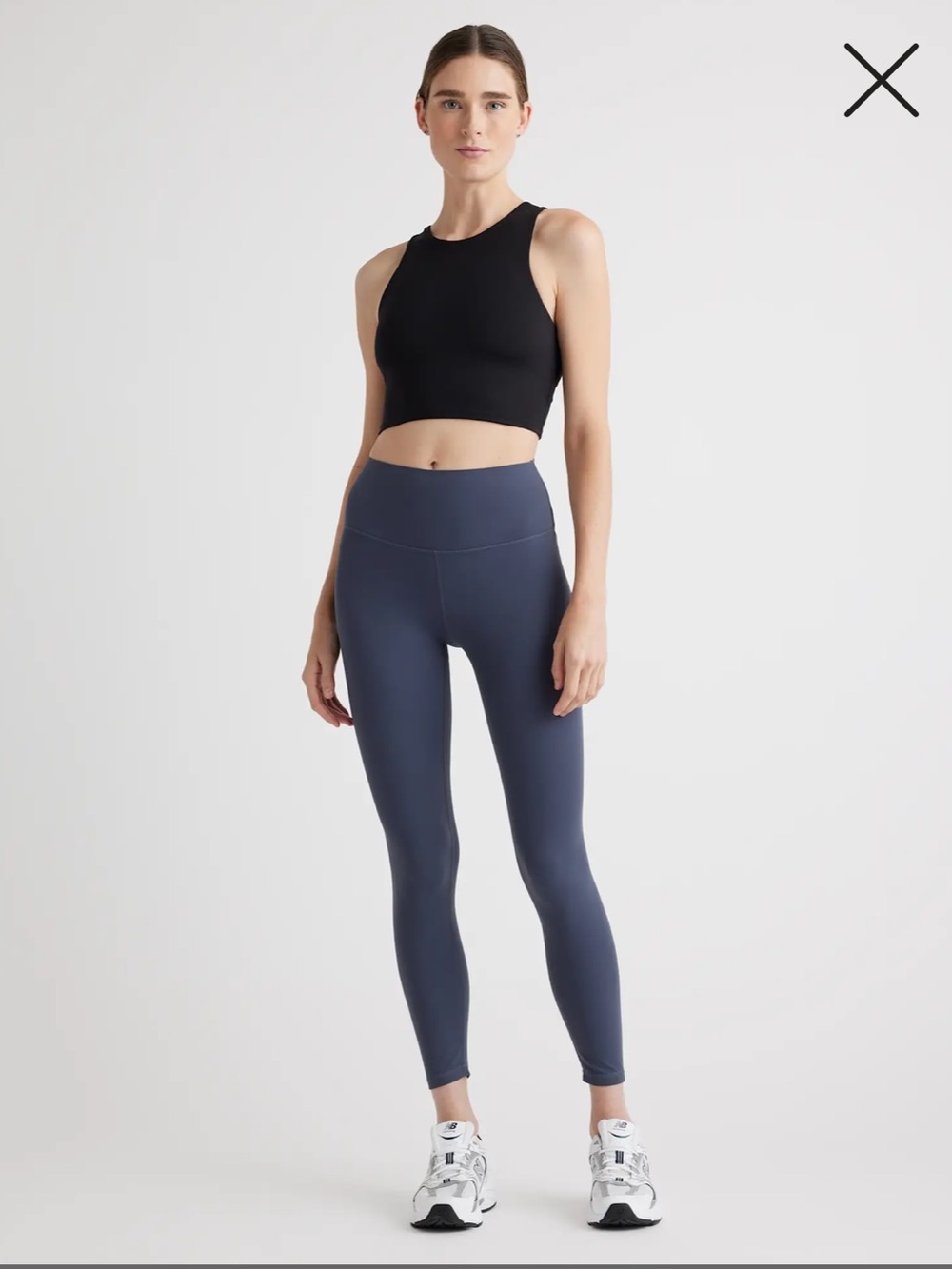 Quince Ultra-Form High-Rise Leggings - Blue Fog